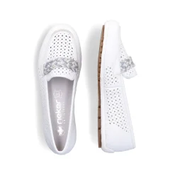 Rieker Women'S Loafers Pure White