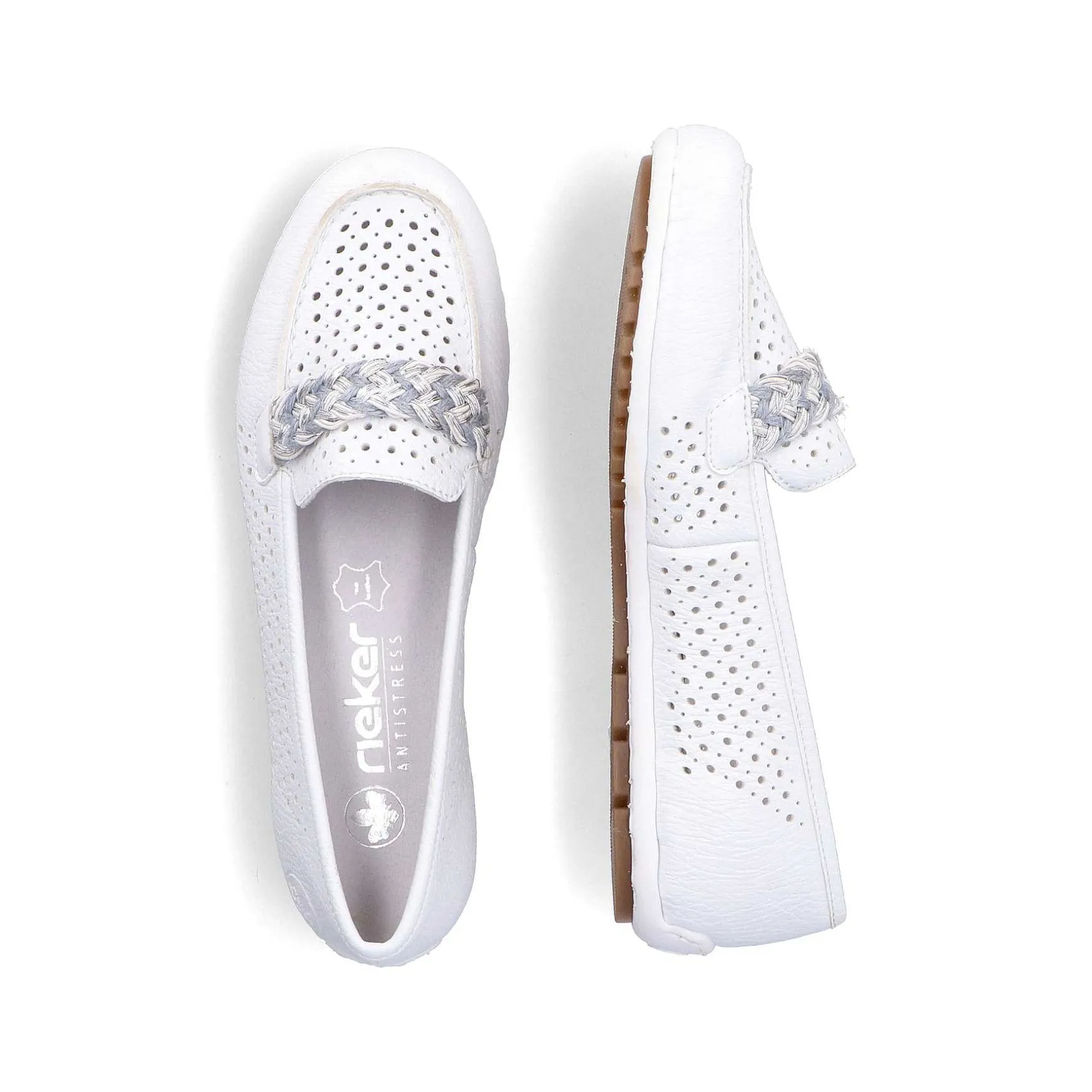 Rieker Women'S Loafers Pure White