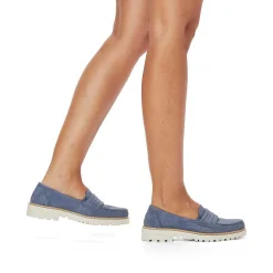 Rieker Women'S Loafers Royal Blue