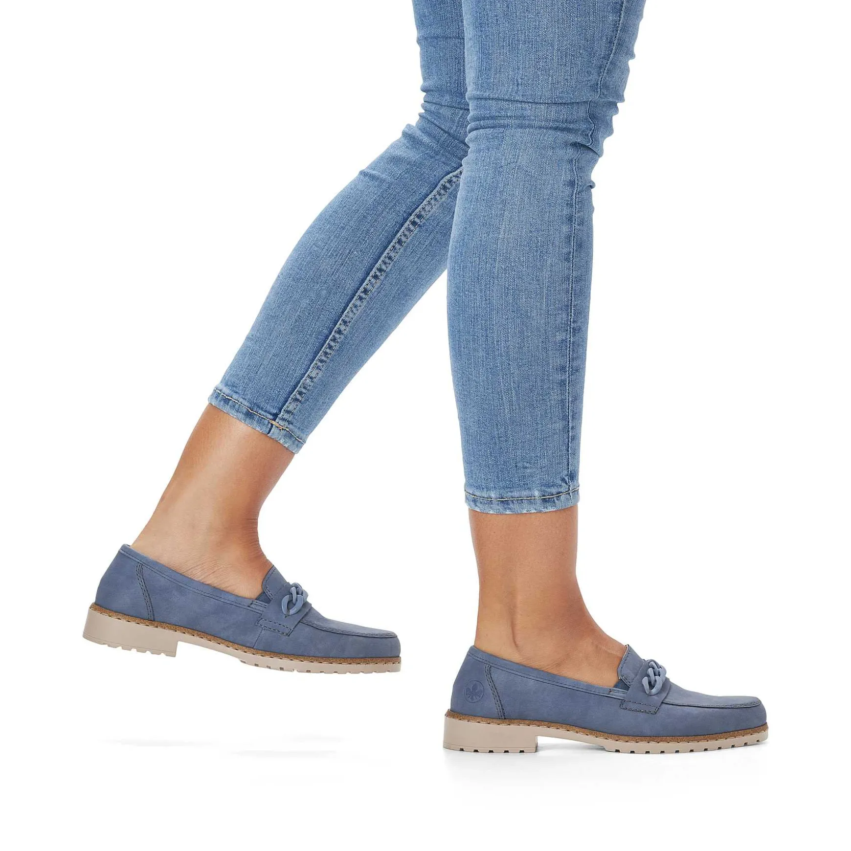 Rieker Women'S Loafers Sky Blue