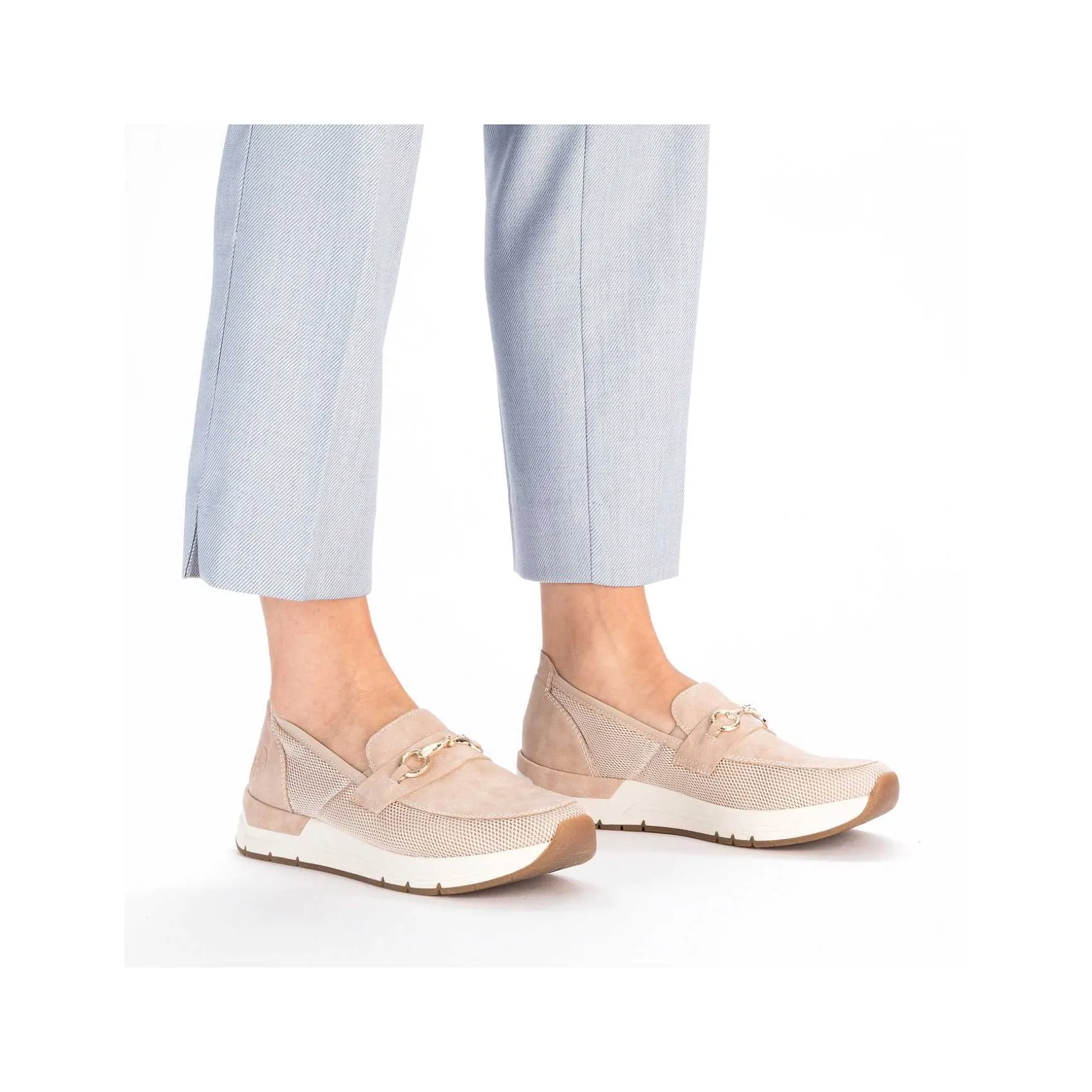 Rieker Women'S Loafers Soft Pink