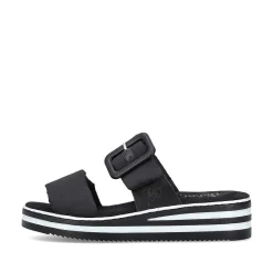 Rieker Women'S Mules Asphalt Black