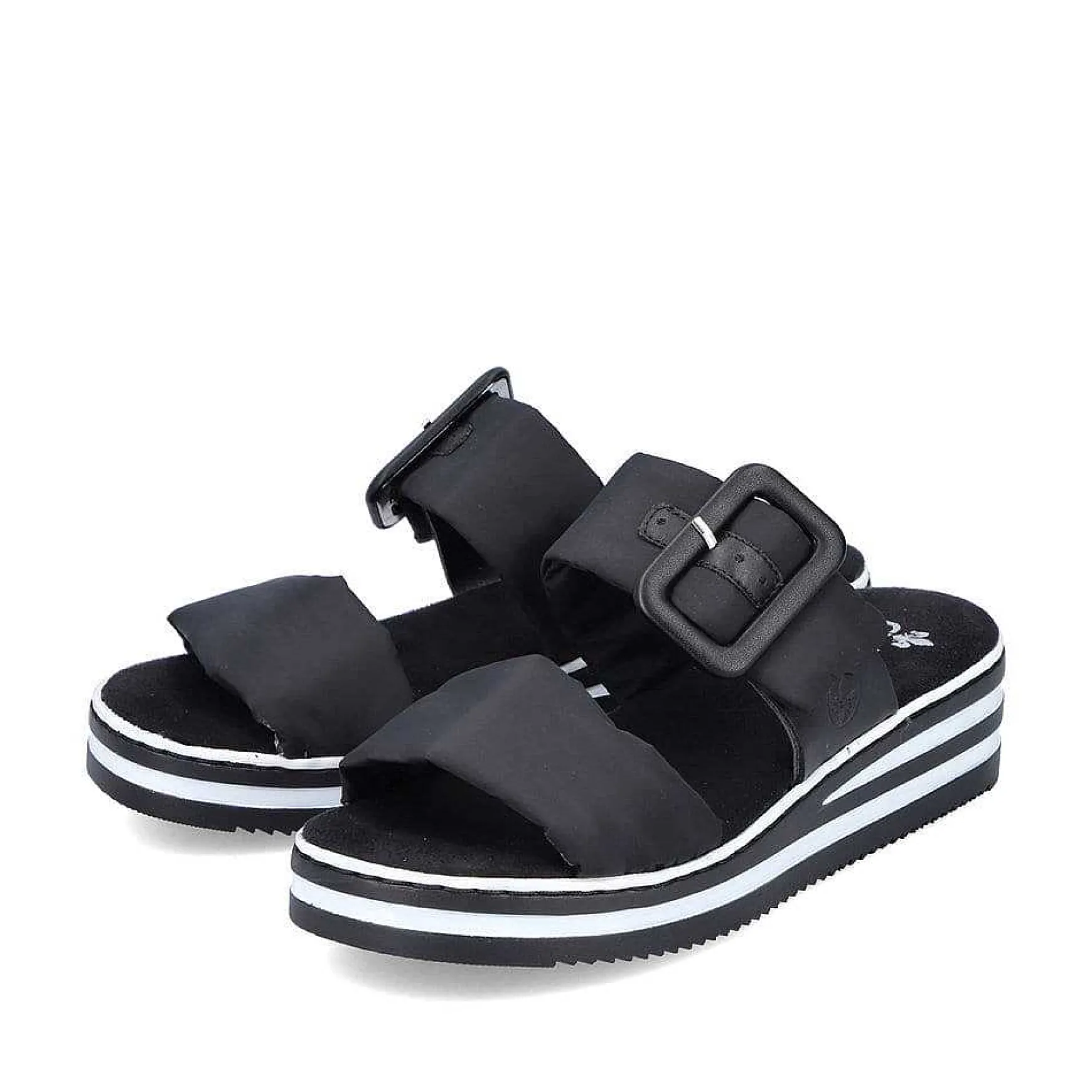 Rieker Women'S Mules Asphalt Black