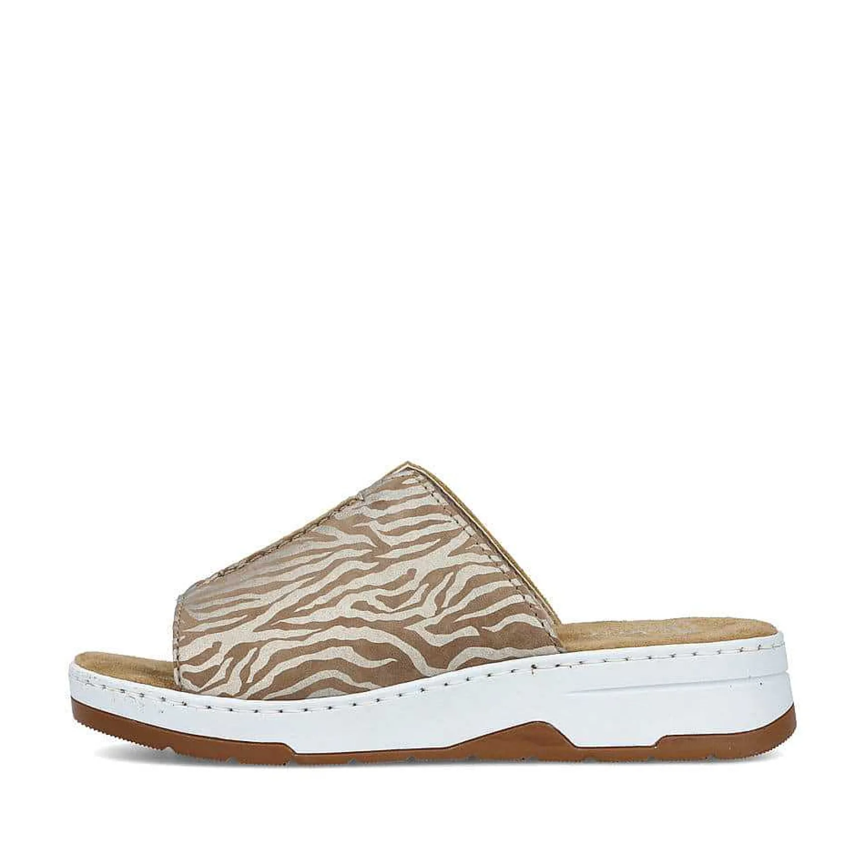 Rieker Women'S Mules Brown Beige