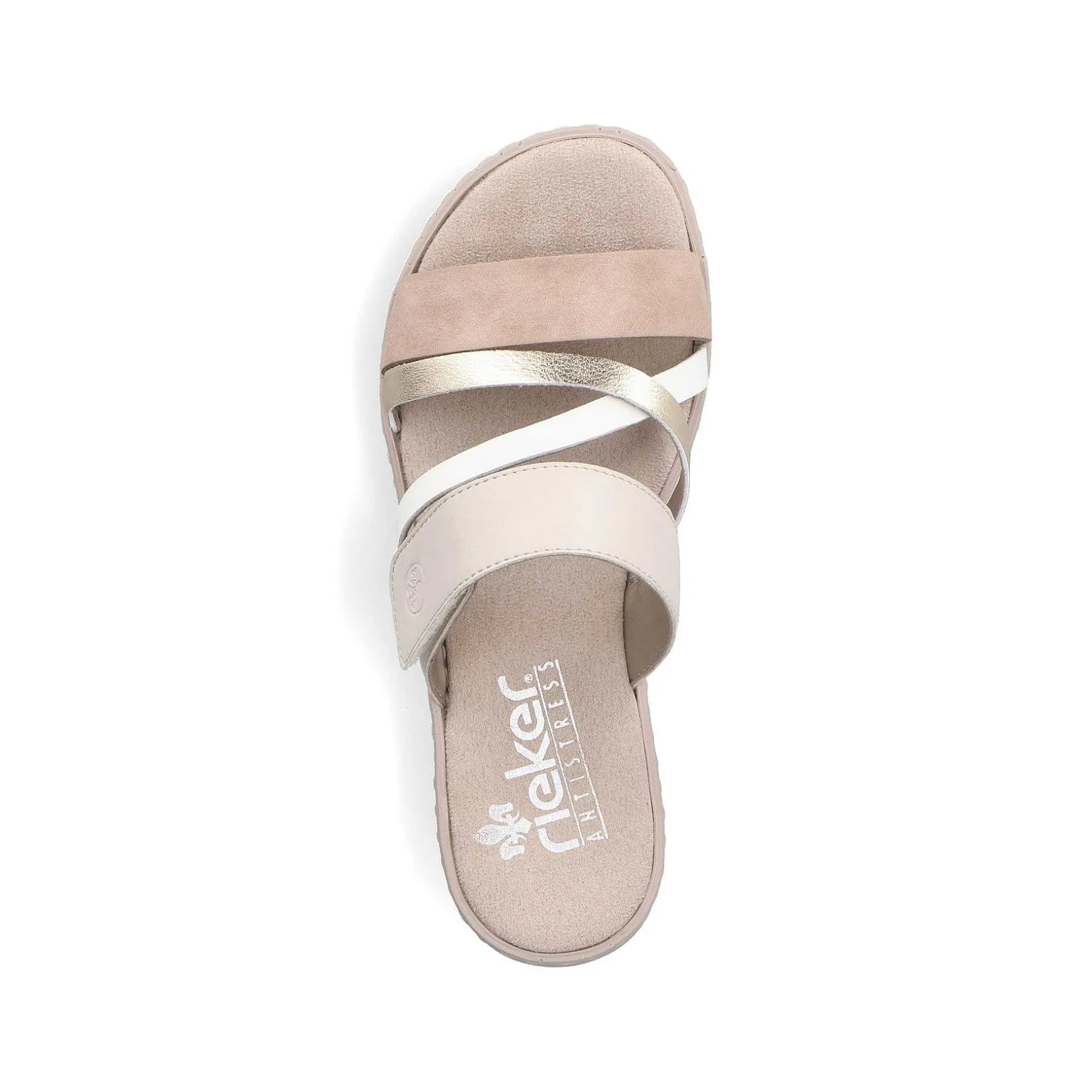 Rieker Women'S Mules Champagne Soft Pink