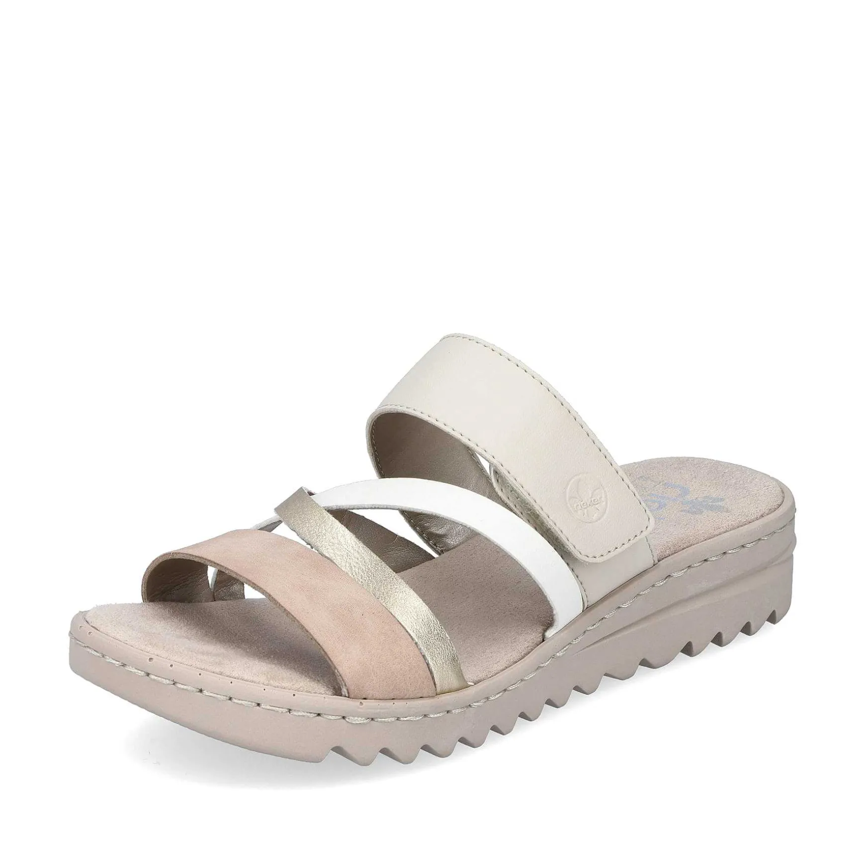 Rieker Women'S Mules Champagne Soft Pink