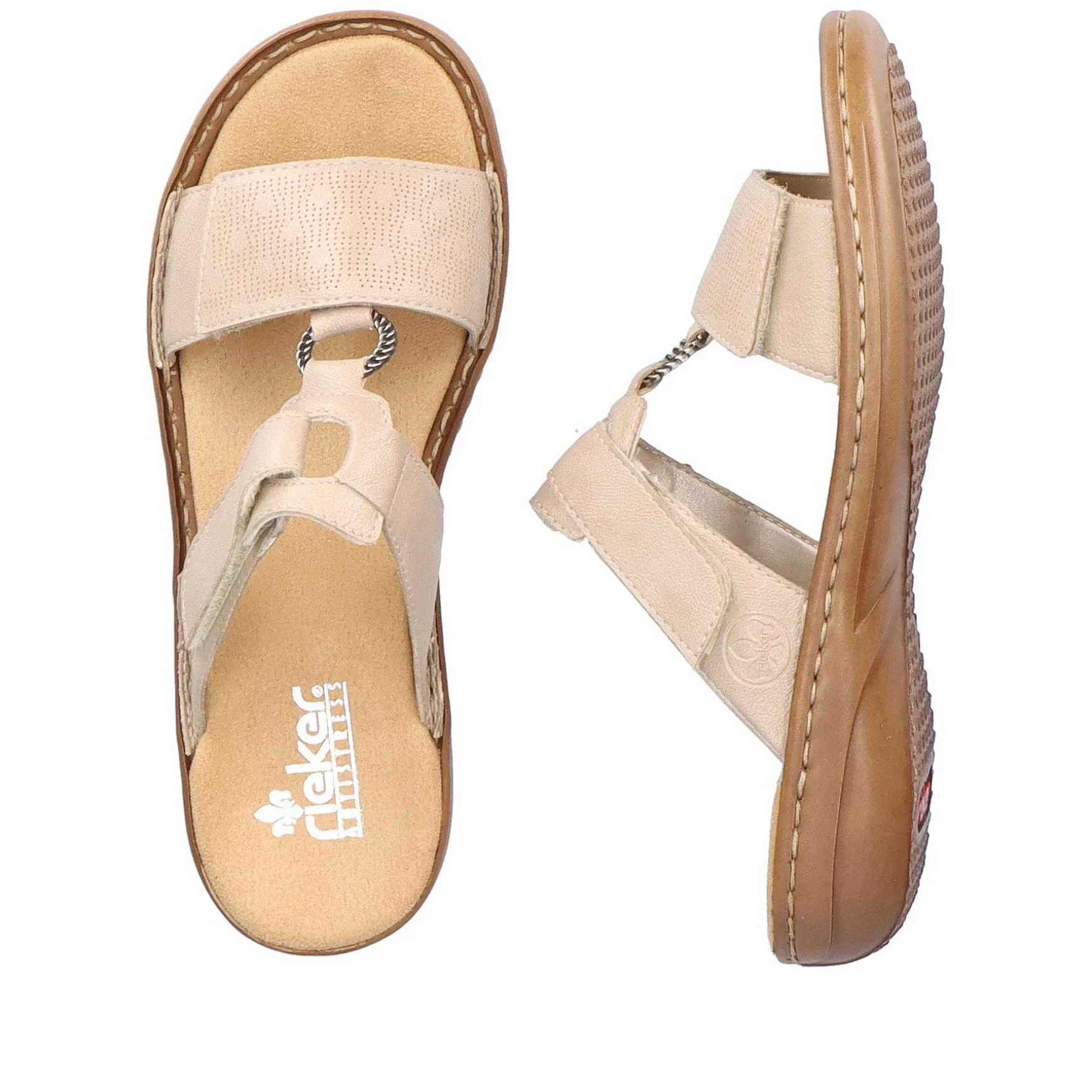 Rieker Women'S Mules Clay Beige