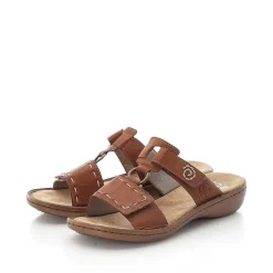 Rieker Women'S Mules Coffee Brown