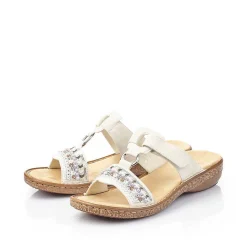Rieker Women'S Mules Cream White