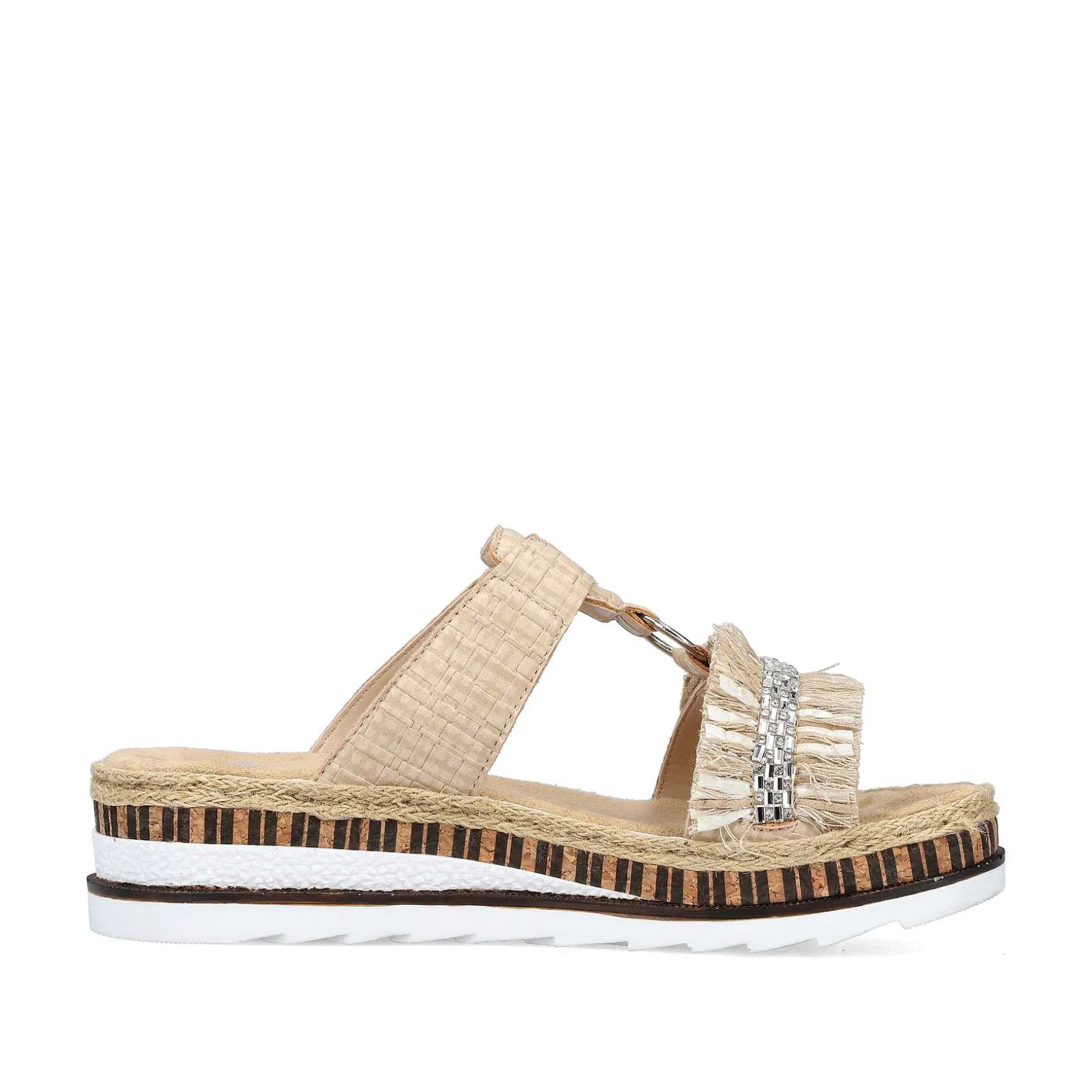 Rieker Women'S Mules Cream Beige