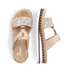 Rieker Women'S Mules Cream Beige