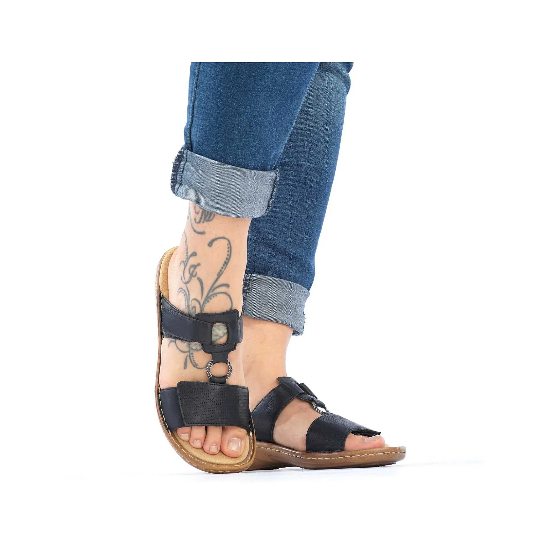 Rieker Women'S Mules Deep Black