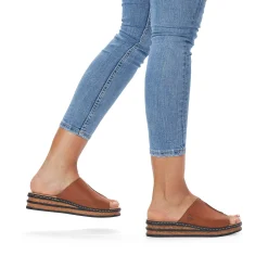 Rieker Women'S Mules Espresso Brown