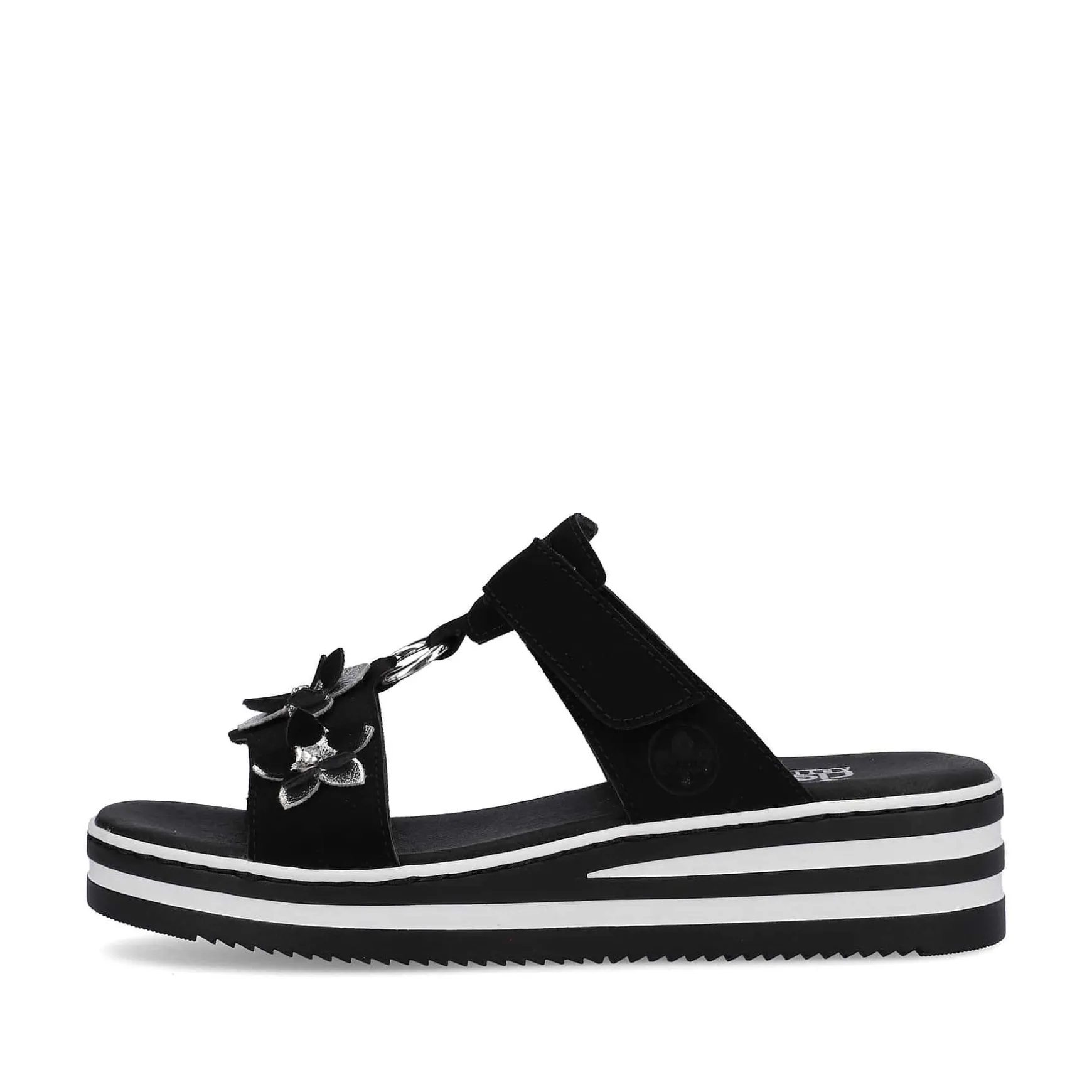 Rieker Women'S Mules Graphite Black