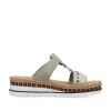 Rieker Women'S Mules Green Gray