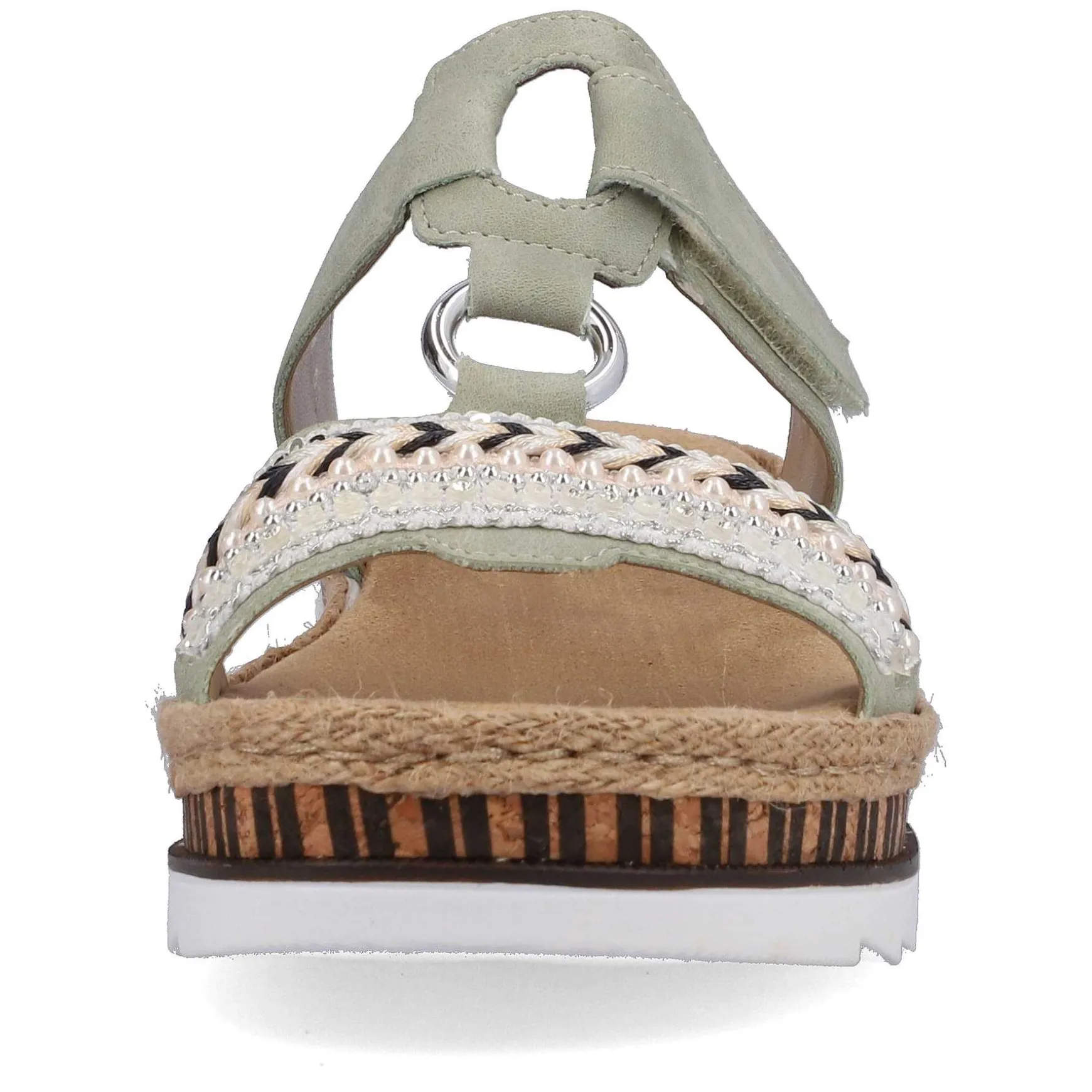 Rieker Women'S Mules Green Gray