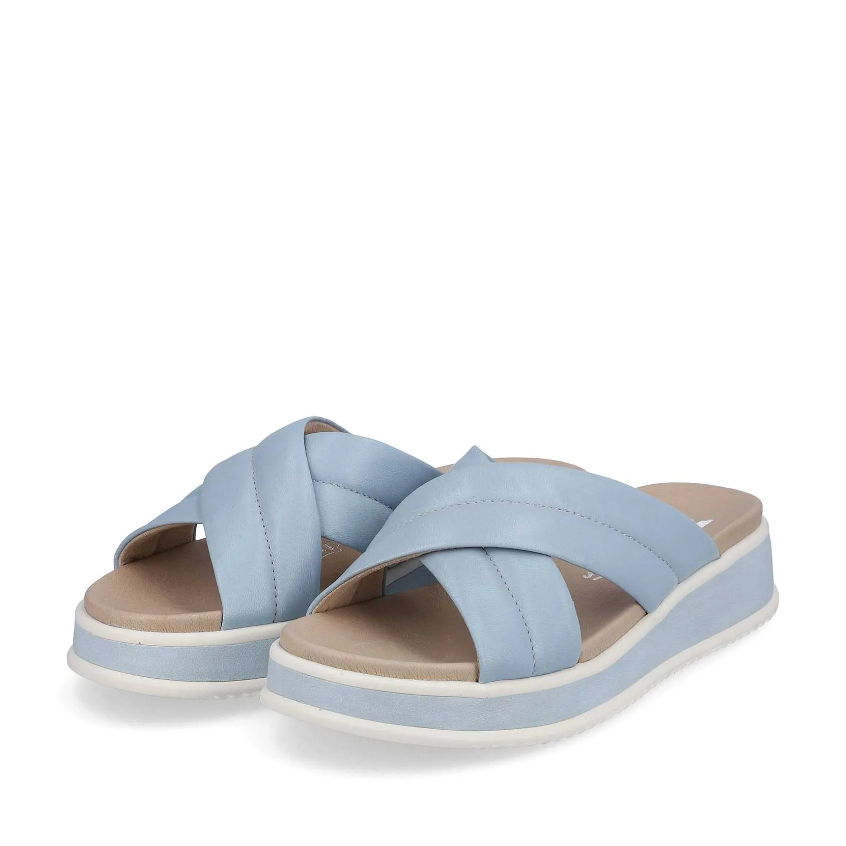 Rieker Women'S Mules Light Summer Blue