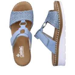 Rieker Women'S Mules Light Blue