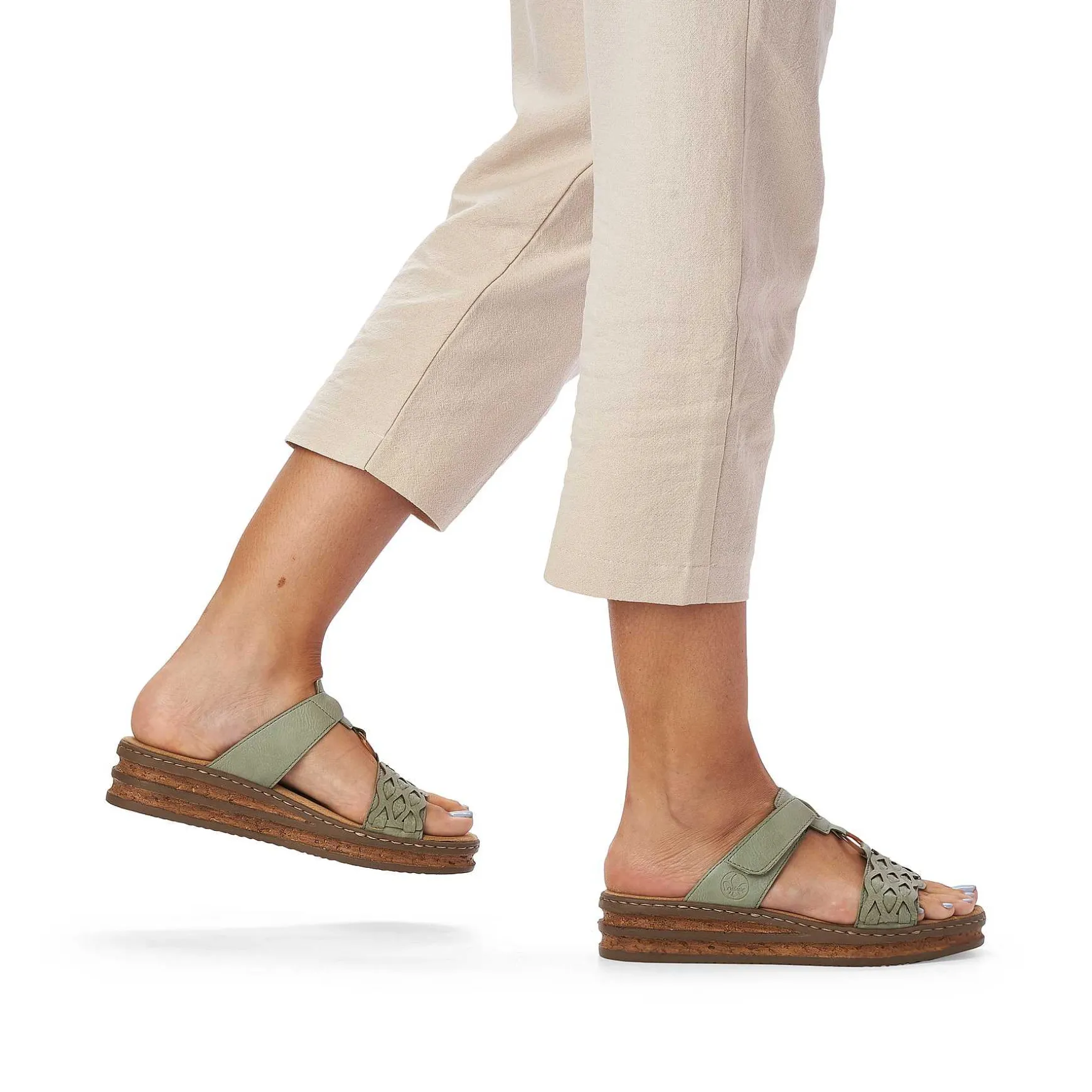 Rieker Women'S Mules Mint Green