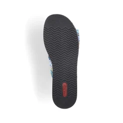 Rieker Women'S Mules Multi-Sky Blue