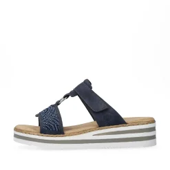 Rieker Women'S Mules Navy Blue