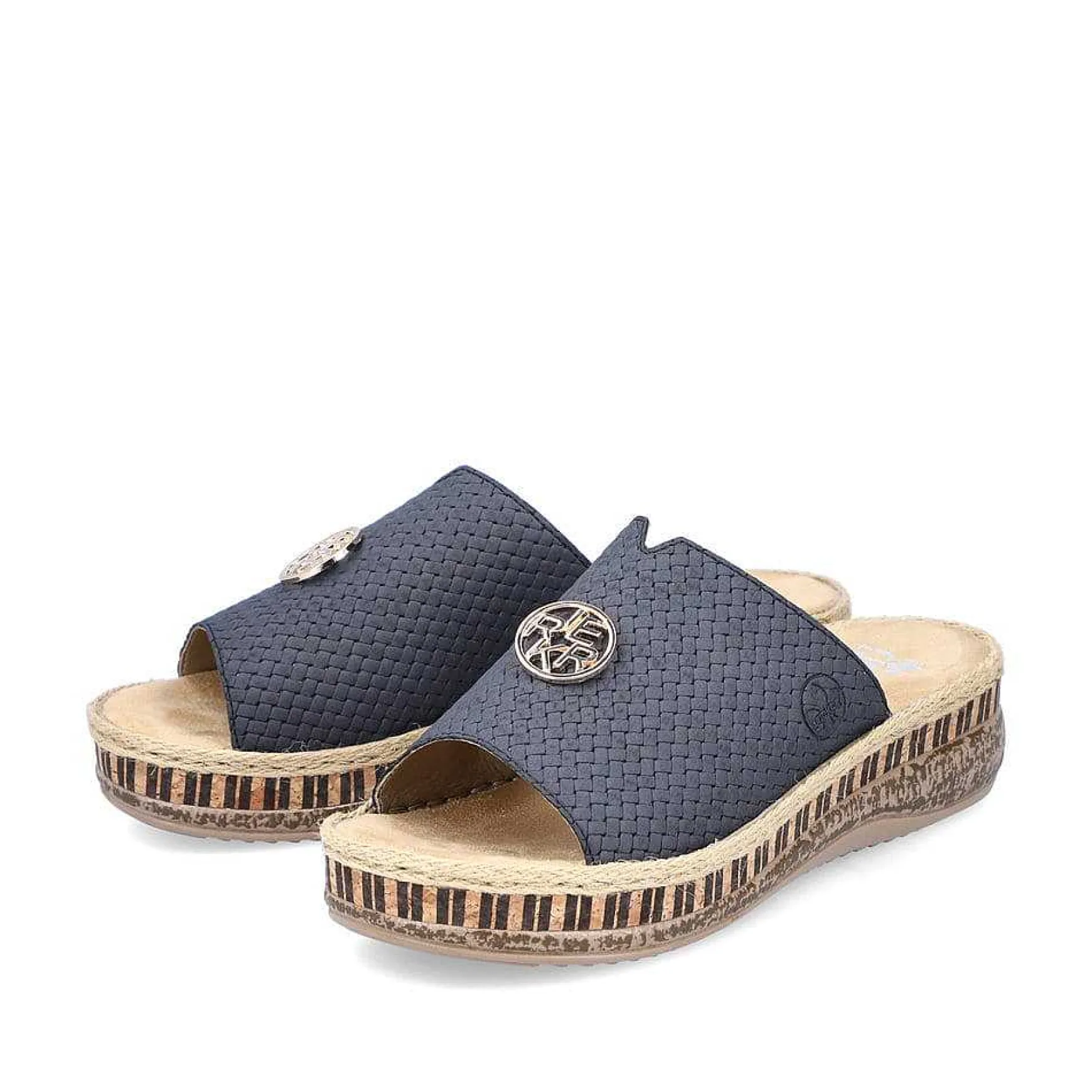 Rieker Women'S Mules Navy Blue