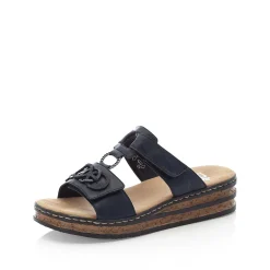 Rieker Women'S Mules Pacific Blue