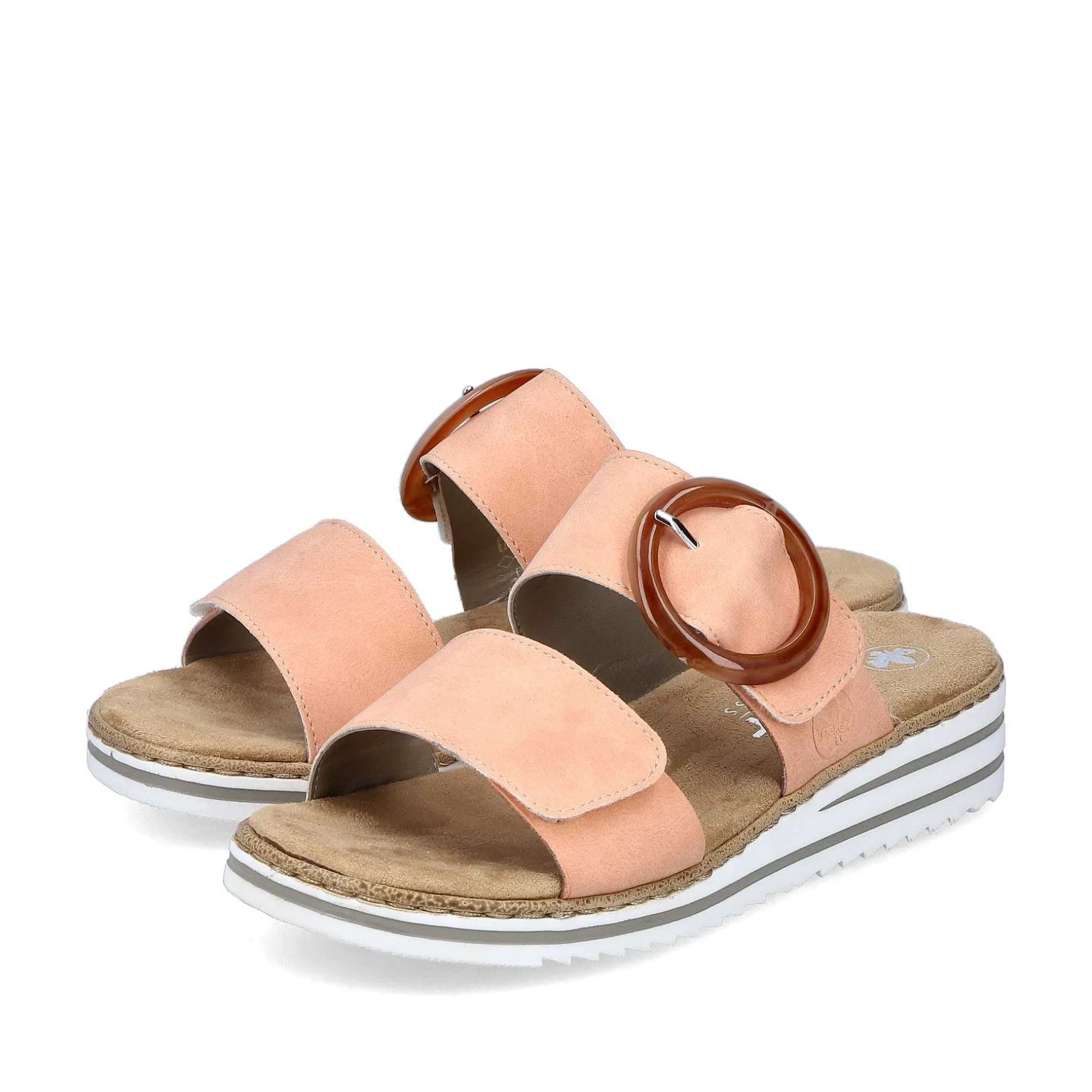 Rieker Women'S Mules Peach
