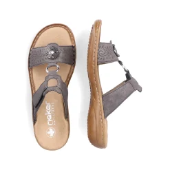Rieker Women'S Mules Platinum Gray