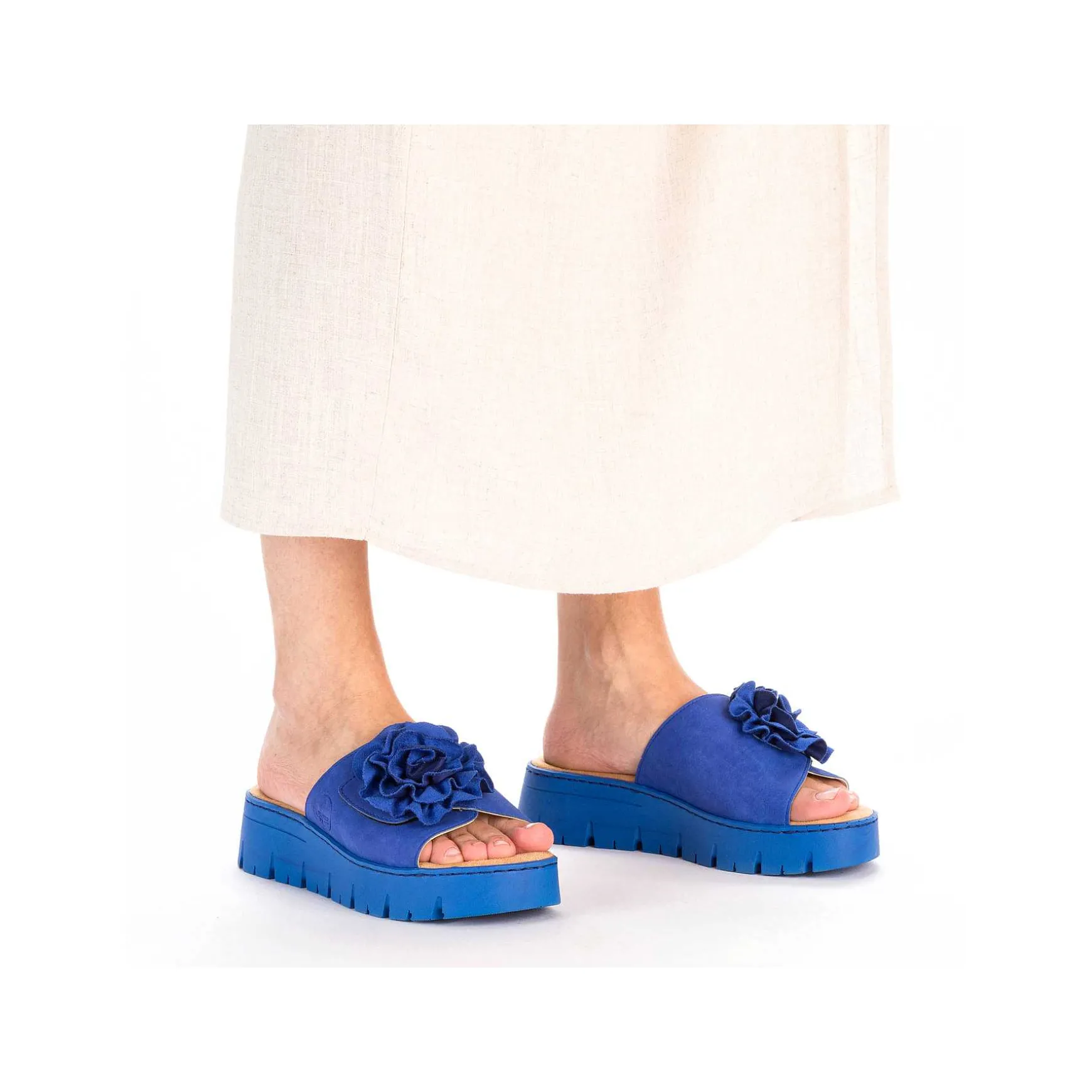 Rieker Women'S Mules Royal Blue