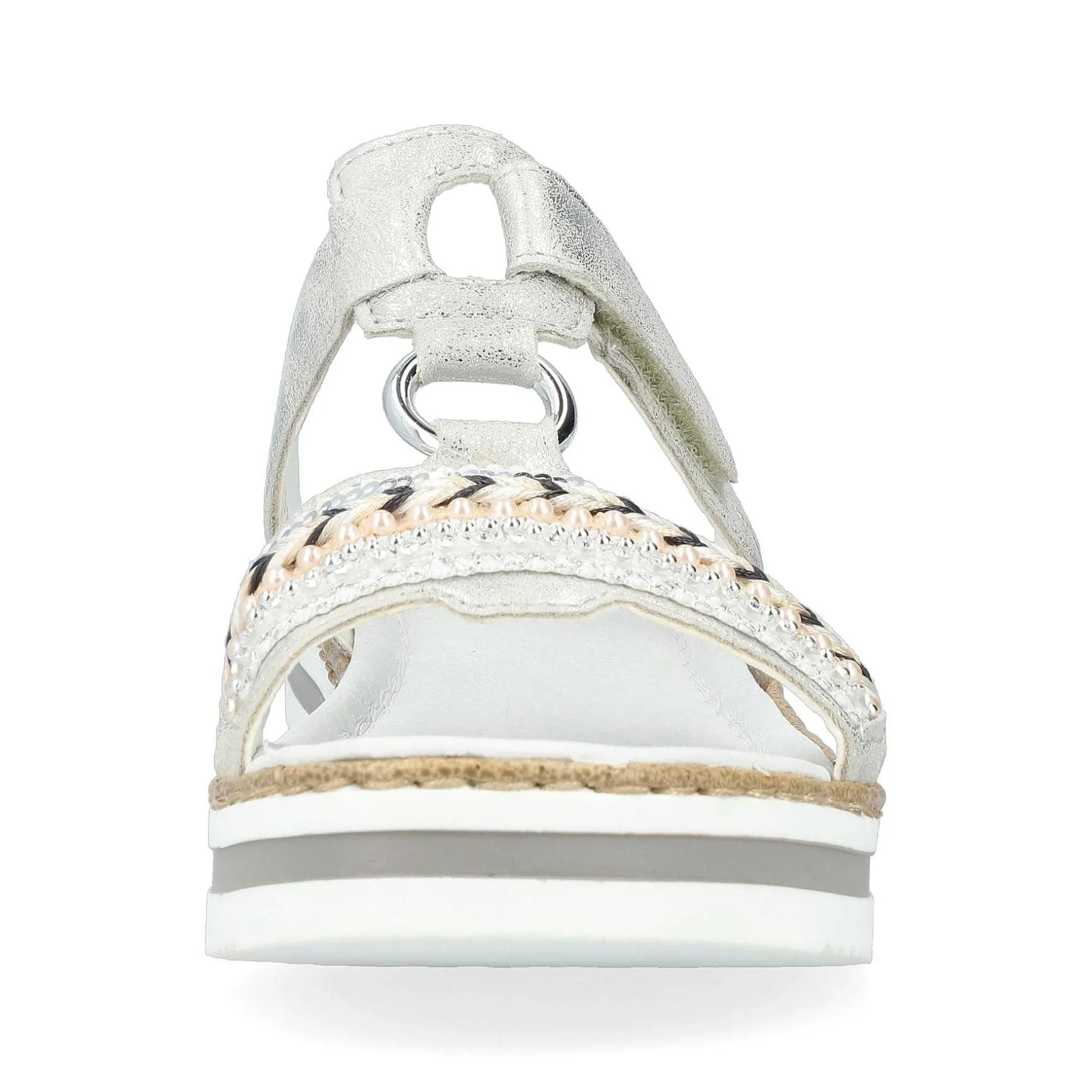 Rieker Women'S Mules Silver Gray