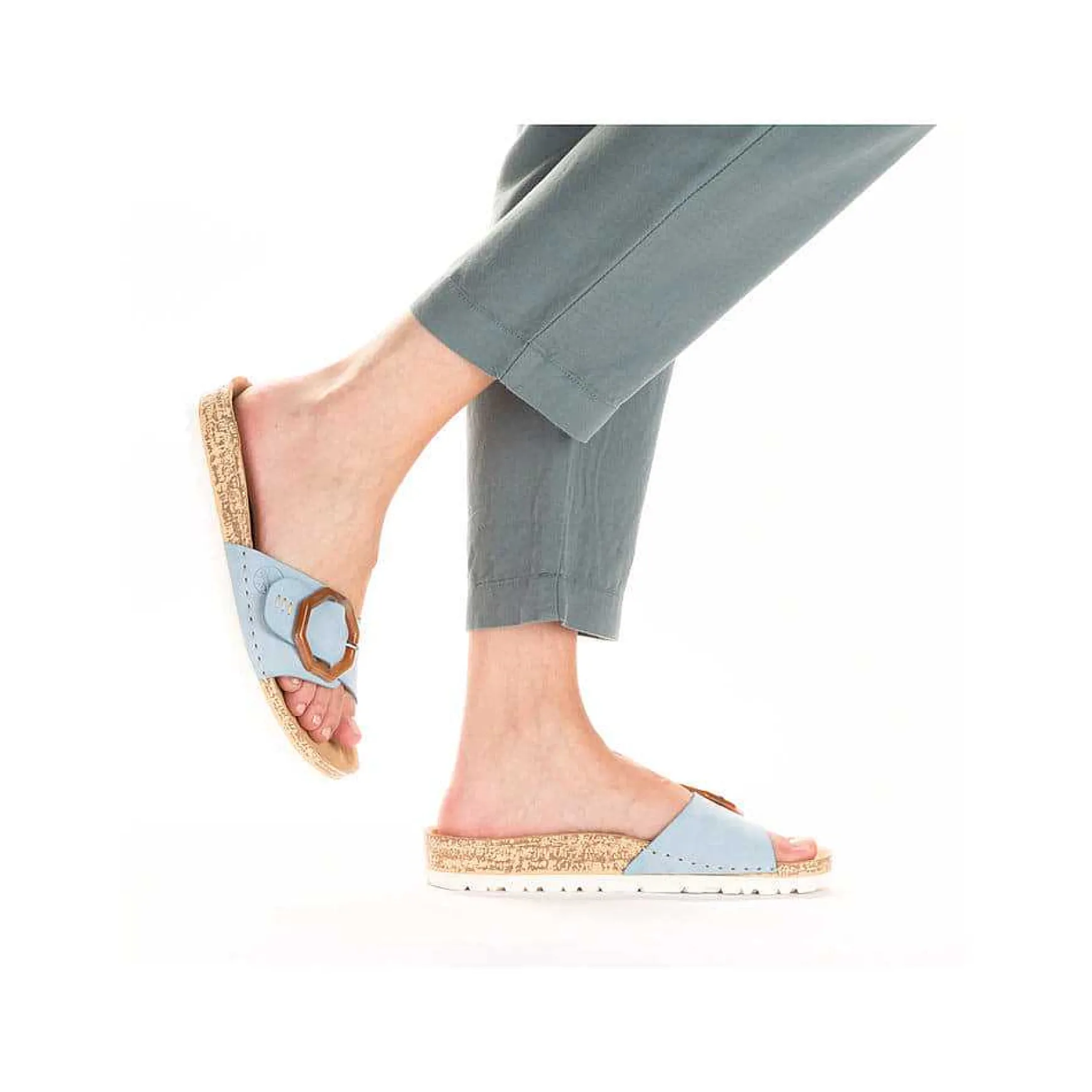 Rieker Women'S Mules Sky Blue