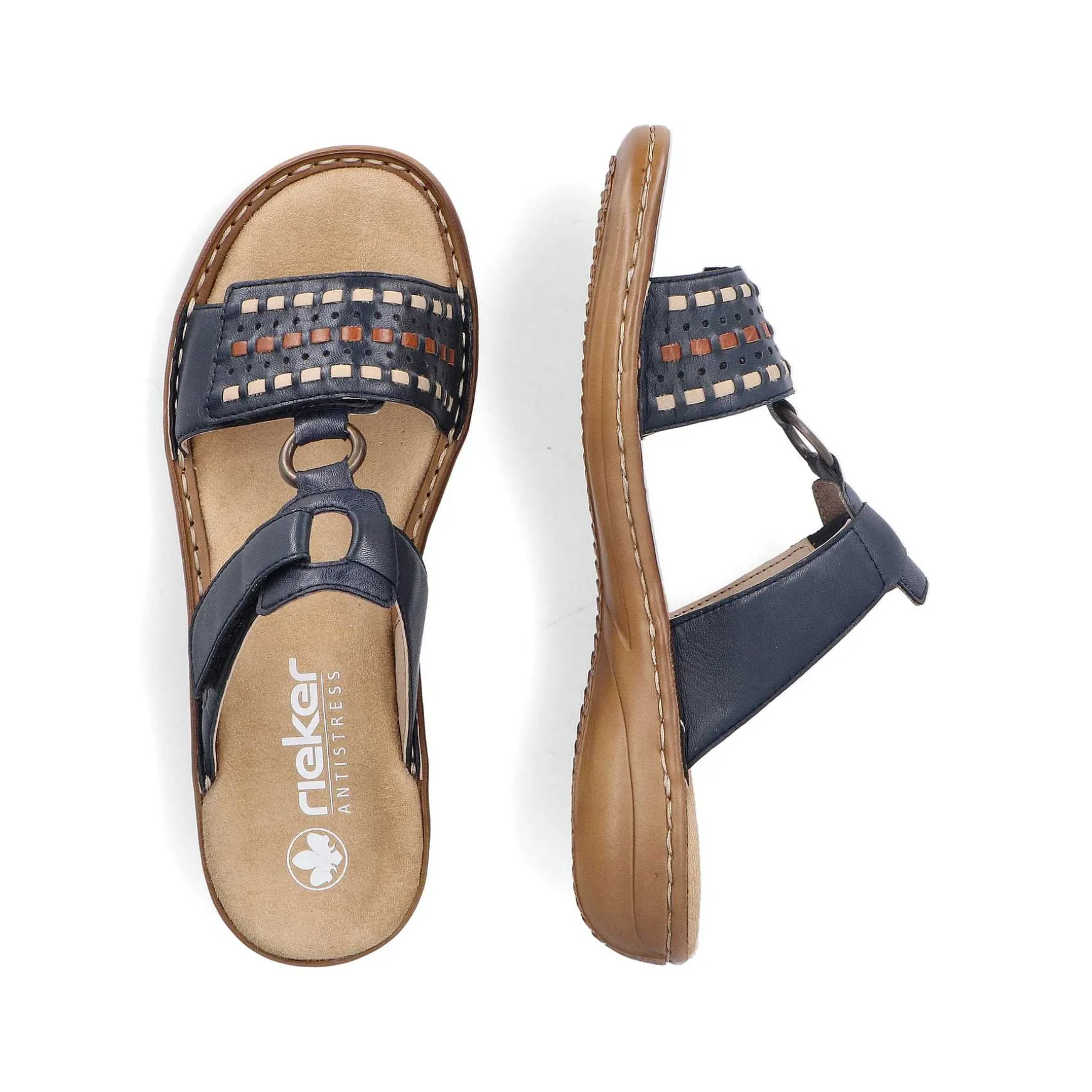 Rieker Women'S Mules Steel Blue