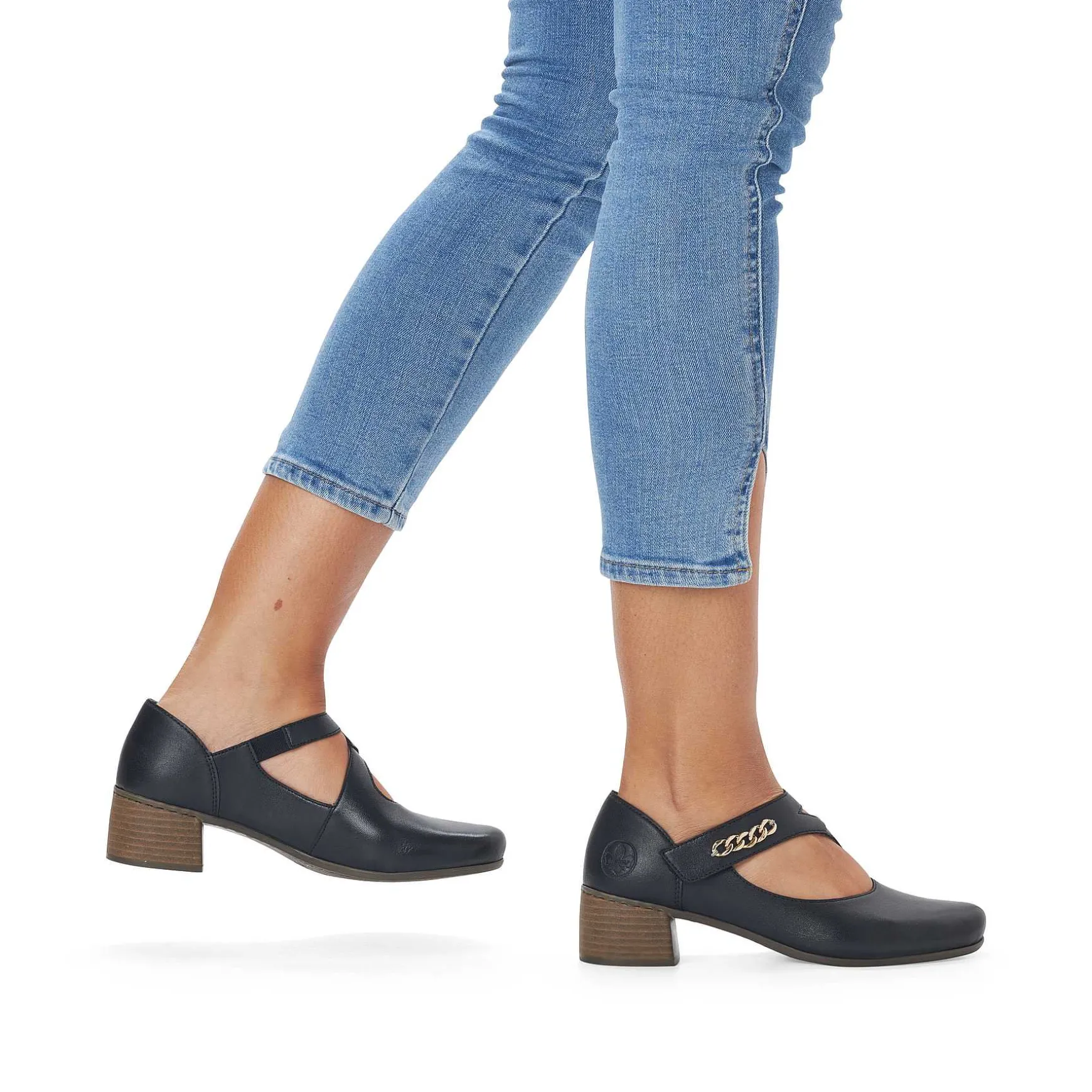 Rieker Women'S Pumps Asphalt Black