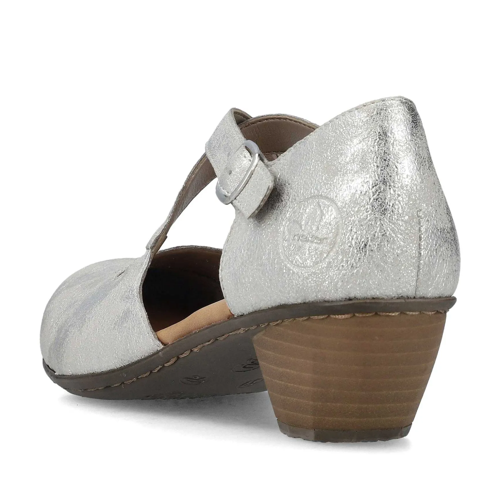 Rieker Women'S Pumps Silver-Platinum
