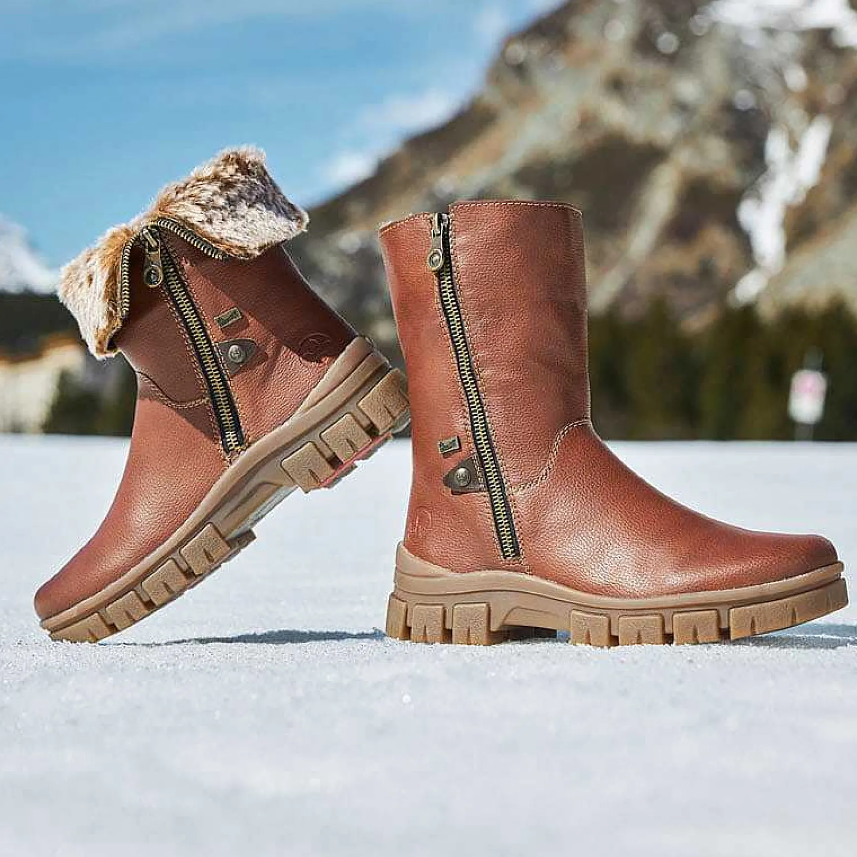 Rieker Women'S Short Boots Noisette