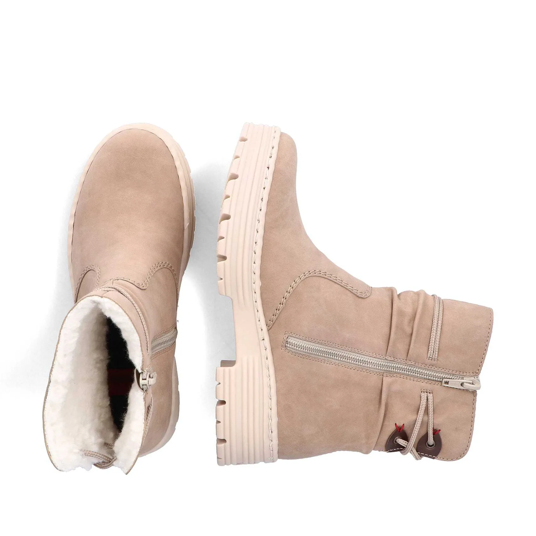 Rieker Women'S Short Boots Cream Beige