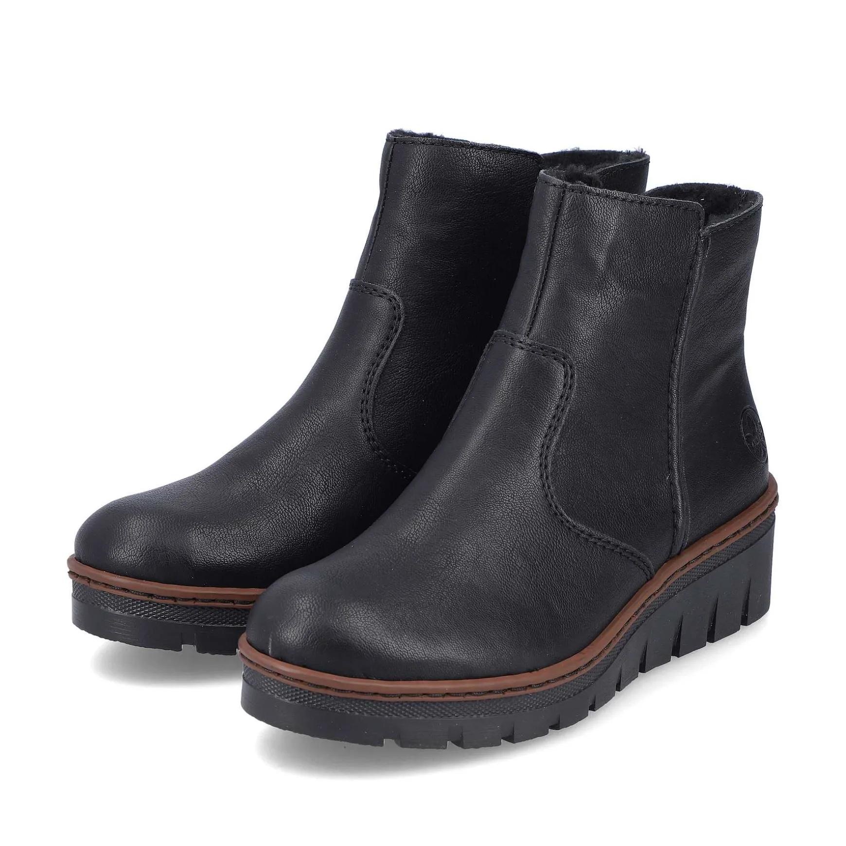 Rieker Women'S Short Boots Graphite Black