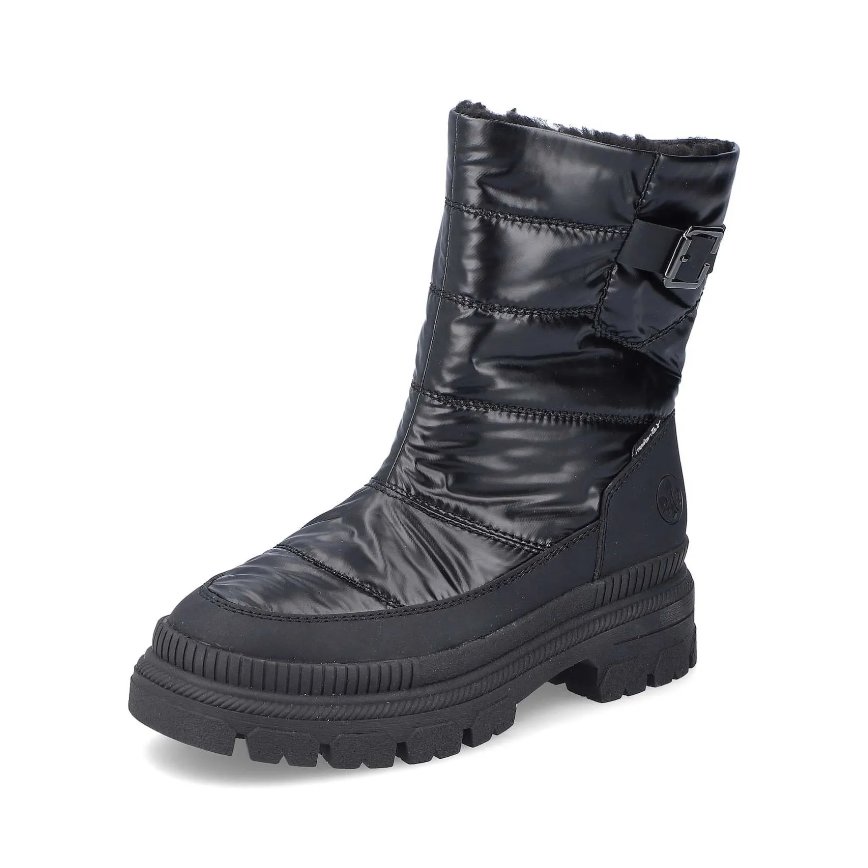 Rieker Women'S Short Boots Glossy Black
