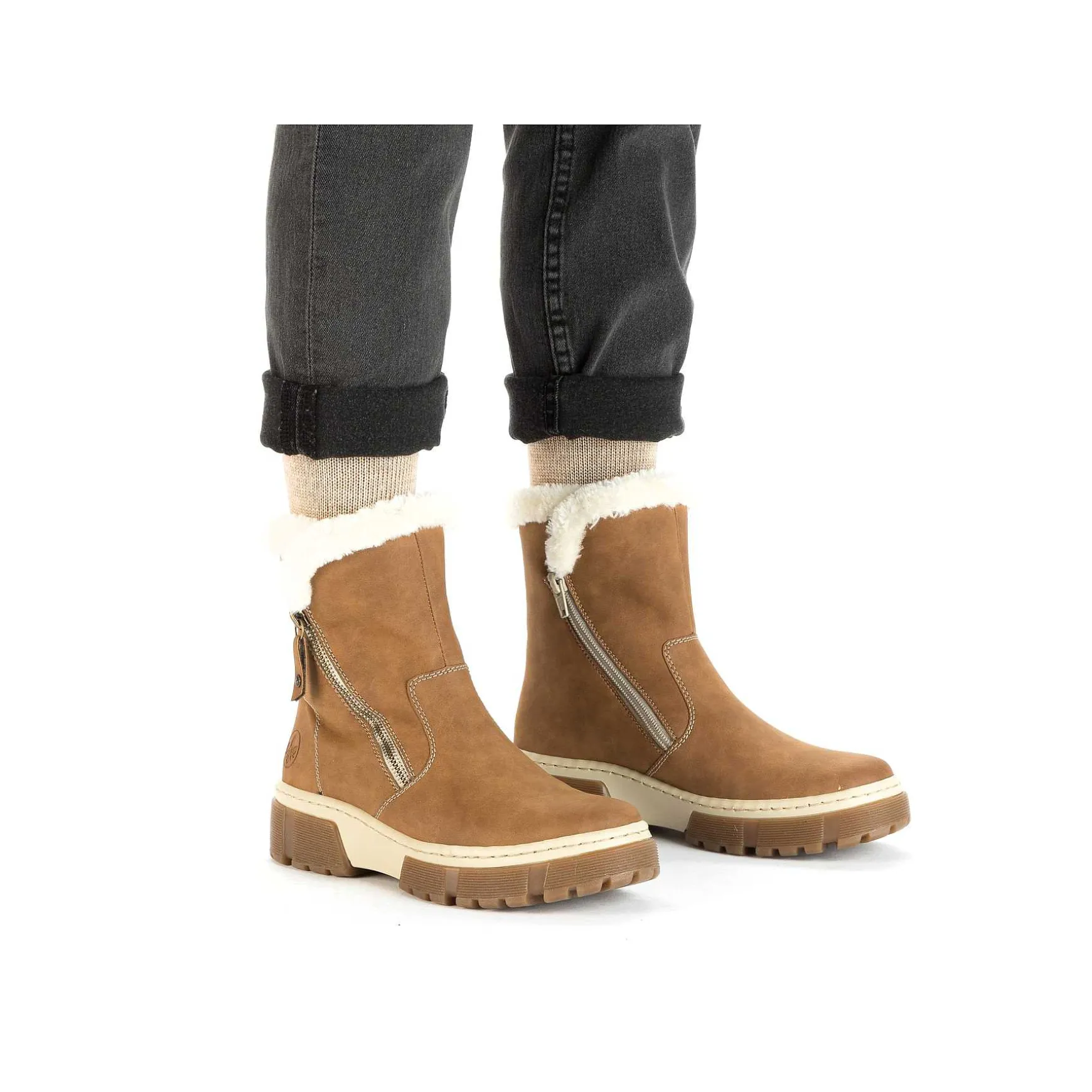Rieker Women'S Short Boots Nougat Brown