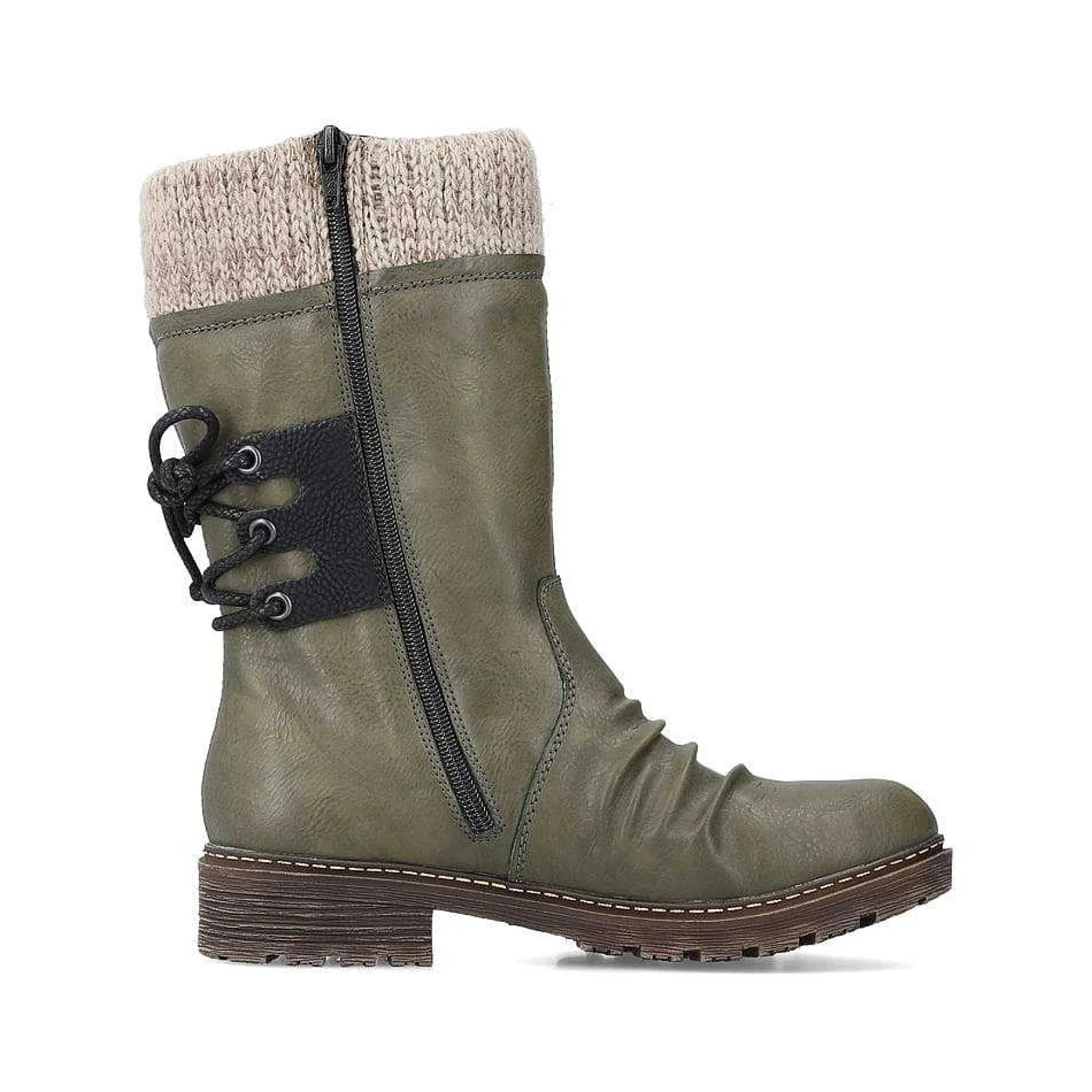 Rieker Women'S Short Boots Khaki Green
