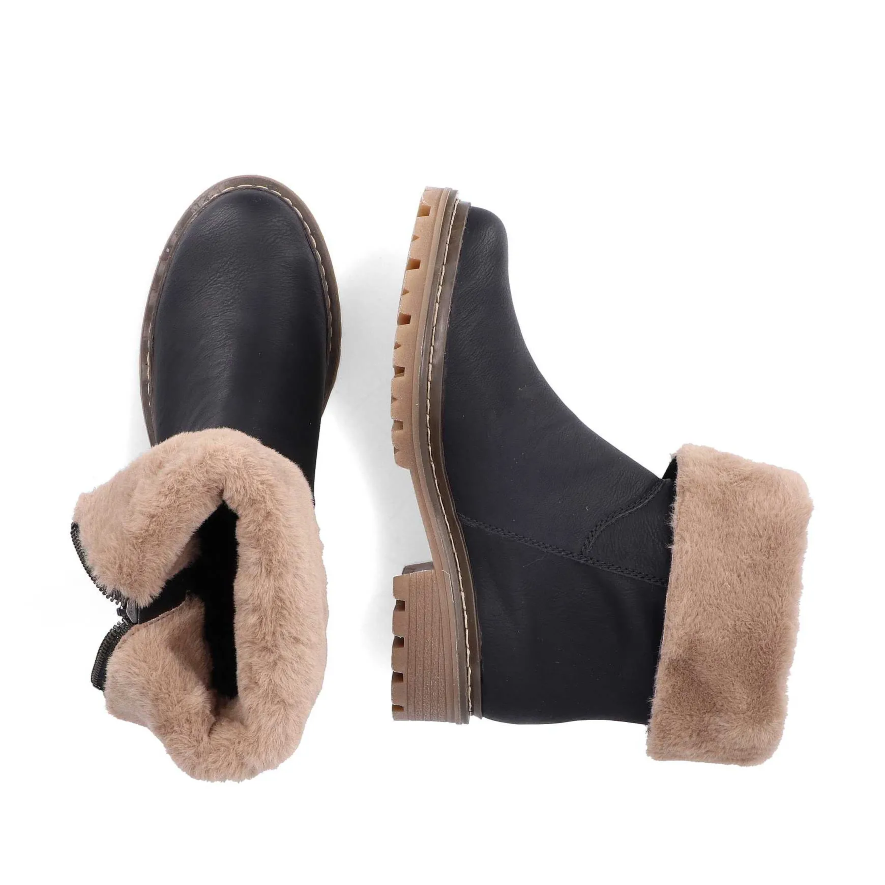 Rieker Women'S Short Boots Asphalt Black