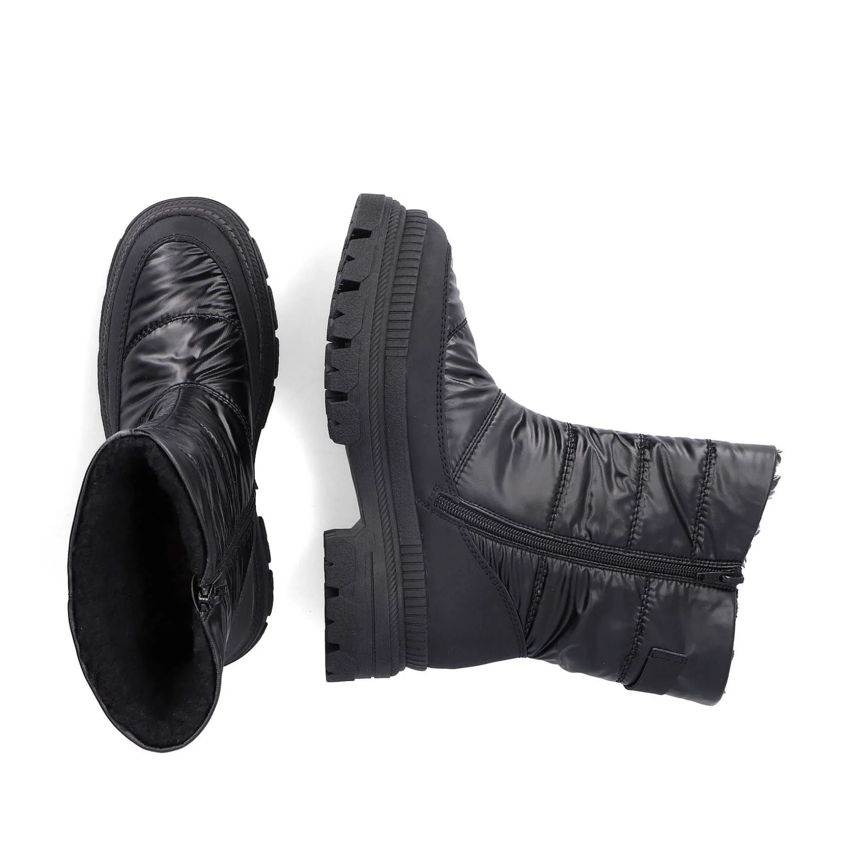 Rieker Women'S Short Boots Glossy Black