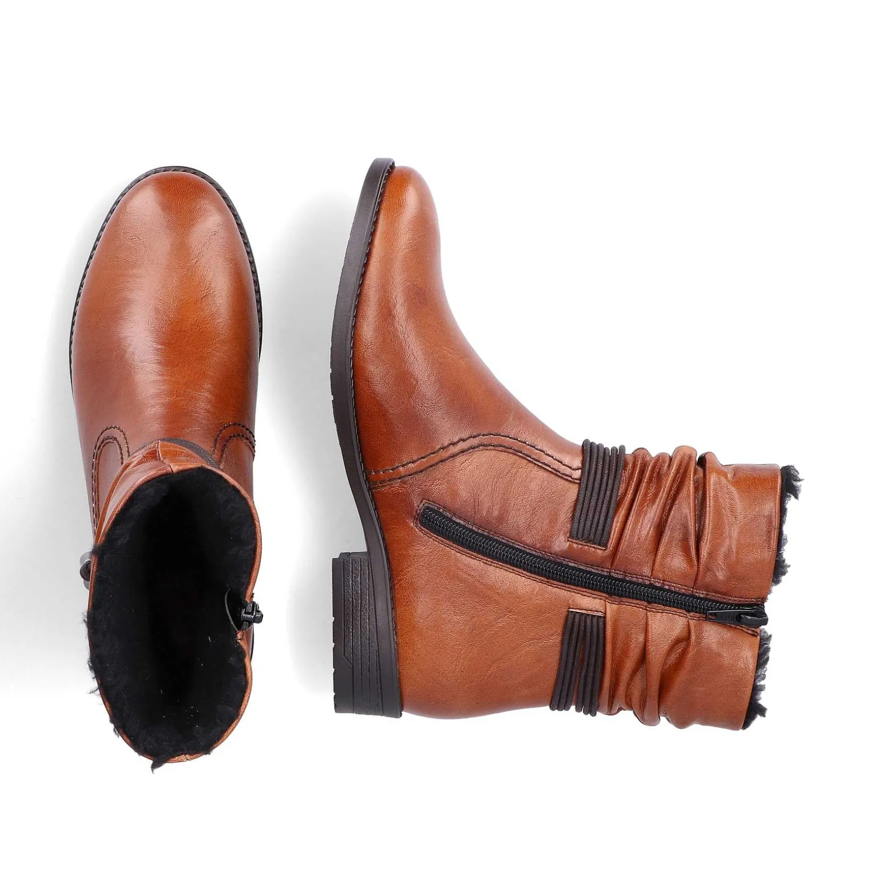 Rieker Women'S Short Boots Chestnut Brown