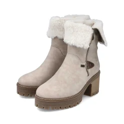 Rieker Women'S Short Boots Gray Beige
