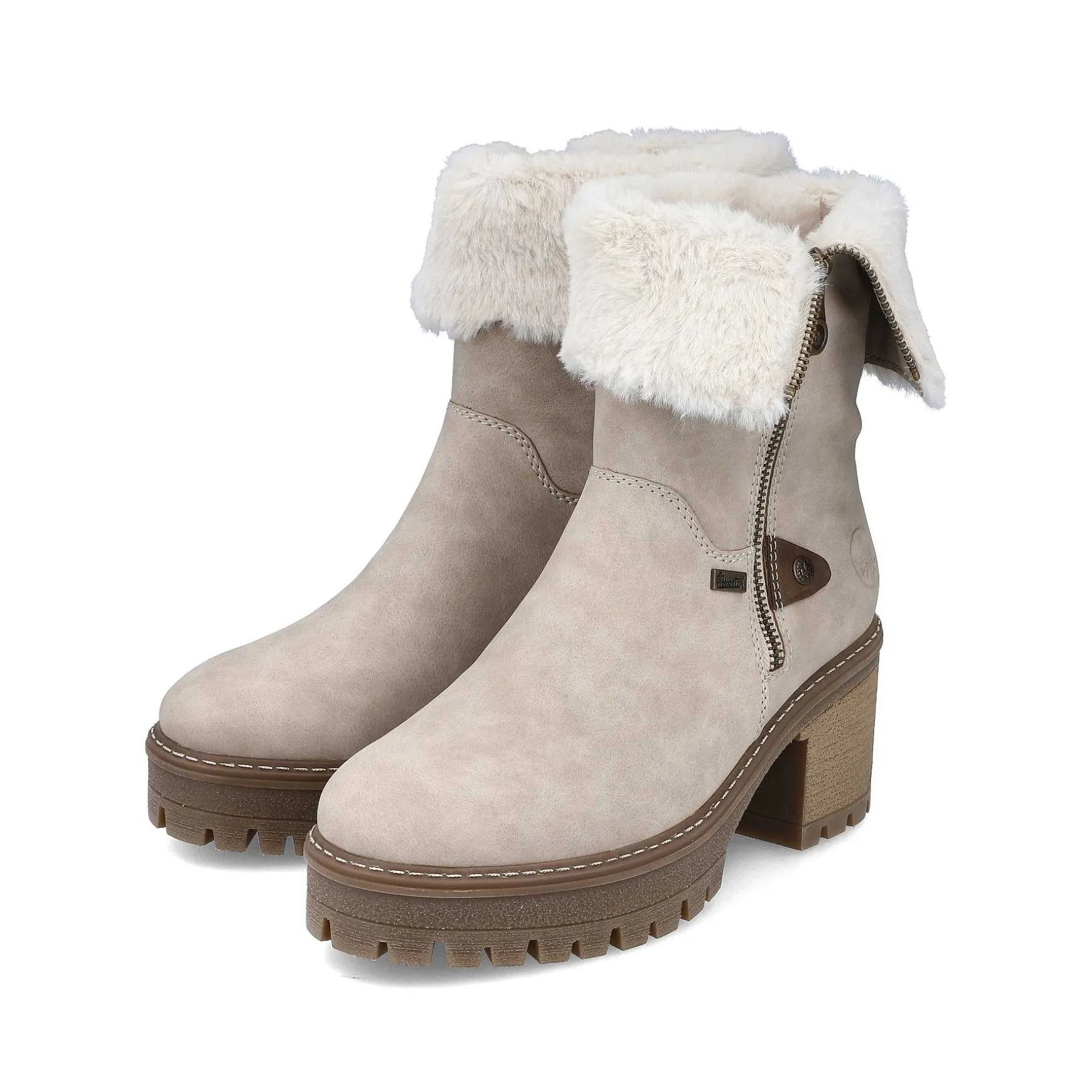 Rieker Women'S Short Boots Gray Beige
