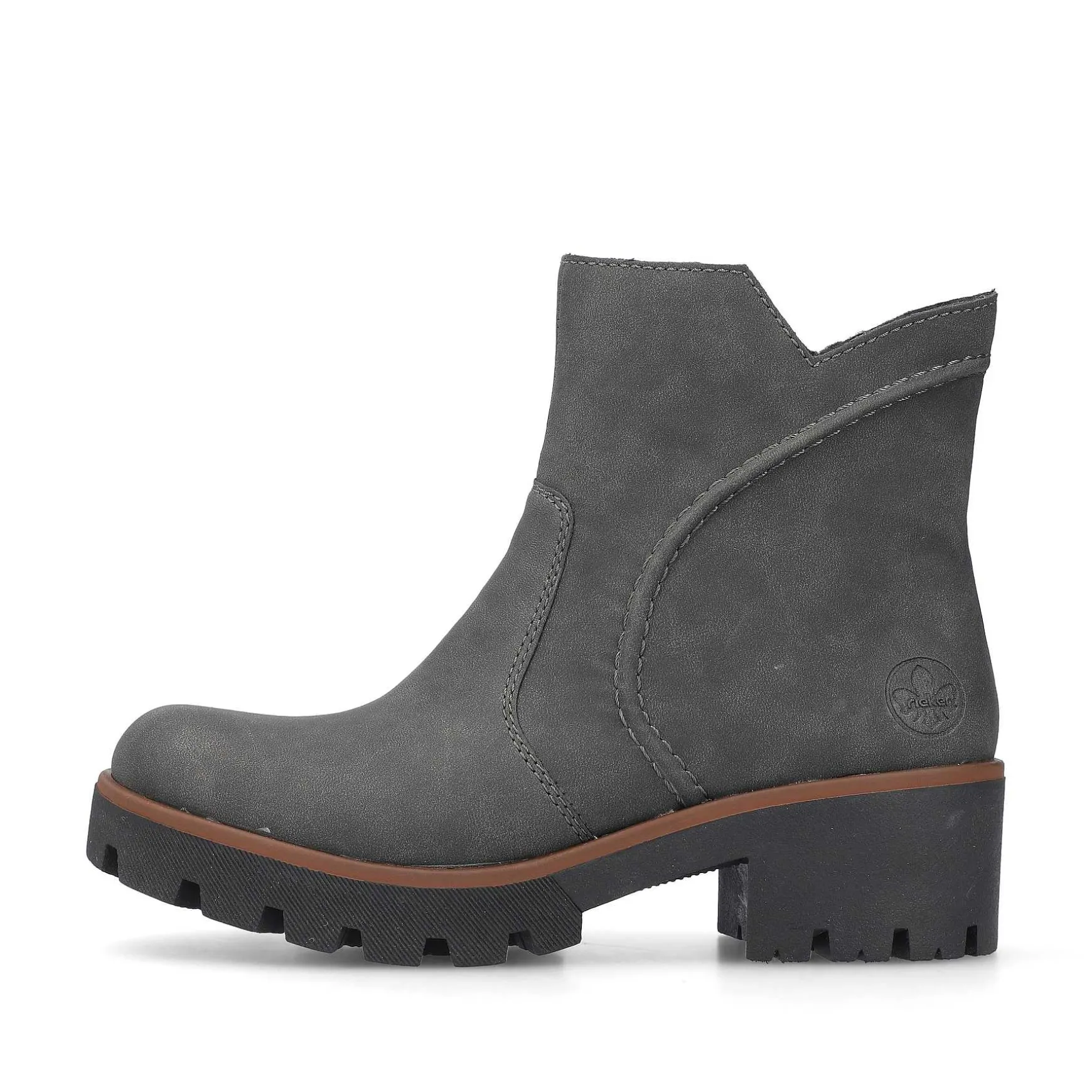 Rieker Women'S Short Boots Brown Gray