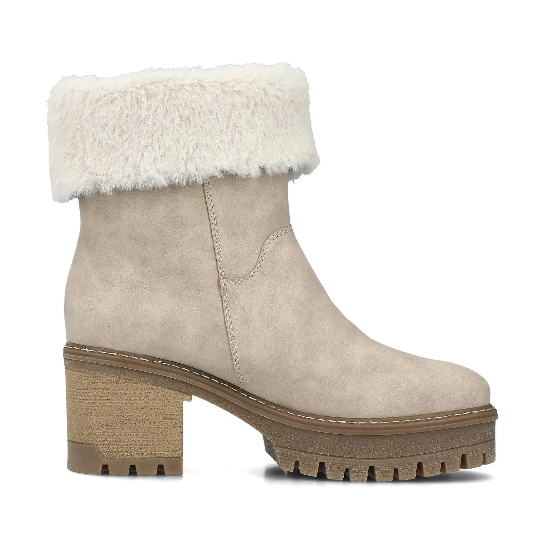 Rieker Women'S Short Boots Gray Beige