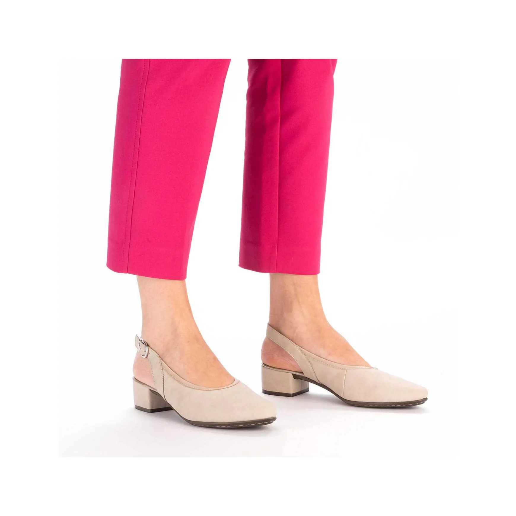 Rieker Women'S Slingback Pumps Champagne