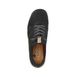 Rieker Women'S Slippers Asphalt Black